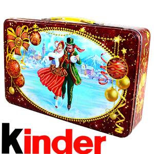 Детский новогодний подарок в жестяной упаковке весом 850 грамм по цене 2047 руб